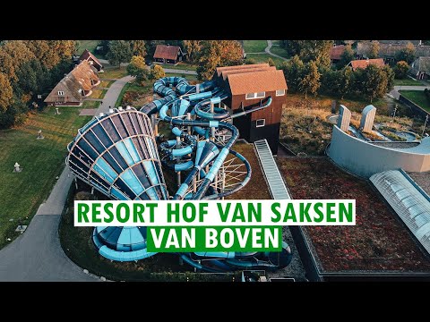 RESORT HOF VAN SAKSEN 🏖 VAN BOVEN | DRONE-BEELDEN! 🚁 | 4K | PARKVAKANTIES 💚