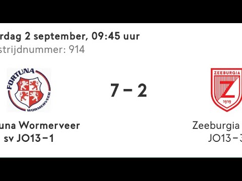 20230902 Fortuna Wormerveer 13-1 - Zeeburgia 13-3 bekerwedstrijd