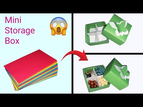 DIY Mini Paper Storage Box | School hack | Episode 7