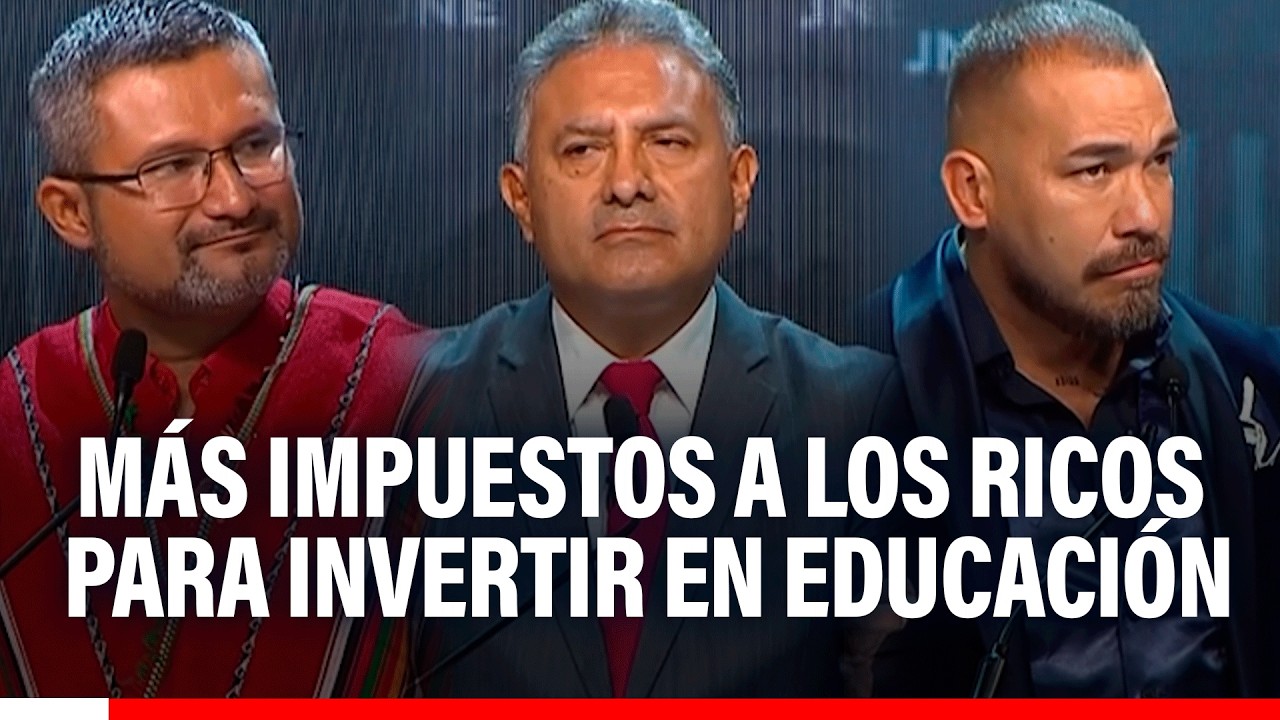 🔴🔵 Ronald Atencio, Carlos Jaico y Álvaro Paz de la Barra dieron sus propuestas en educación