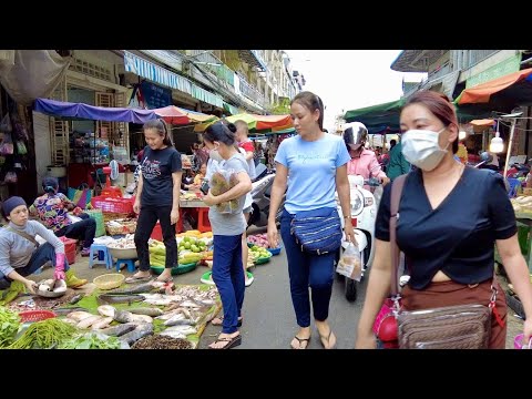 See The Life In Market of Cambodia: Evening Scene, Vendor, Walking & More | Vegetable Market