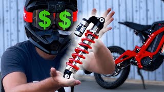 Testing the MOST EXPENSIVE Sur Ron Suspension Rear Shock // EXT Arma E-MX Test and Review
