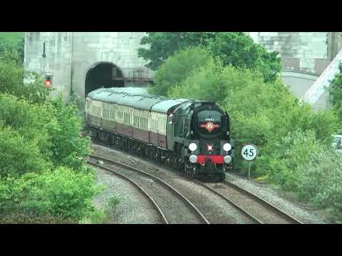 34046 Braunton (running as 34052 Lord Dowding) on the North Wales Coast Express, 02/06/2018
