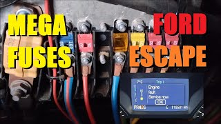 2014 Ford Escape "Engine Fault Service Now"  - Car does not start - Mega Fuses AMI/MIDI Fuses