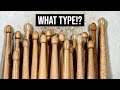 WHAT TYPES OF DRUMSTICKS DO I NEED!? (Complete Beginners)