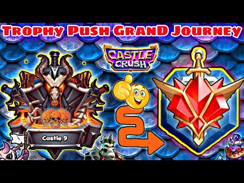 Castle Crush 🔥 CASTLE 9 to MASTER 1 🔥 Tremendous Journey 🔥 TROPHY PUSH 🔥 Castle Crush Gameplay