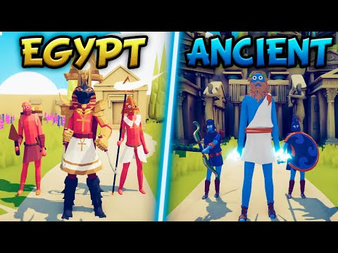 EGYPT TEAM vs ANCIENT TEAM - Totally Accurate Battle Simulator TABS