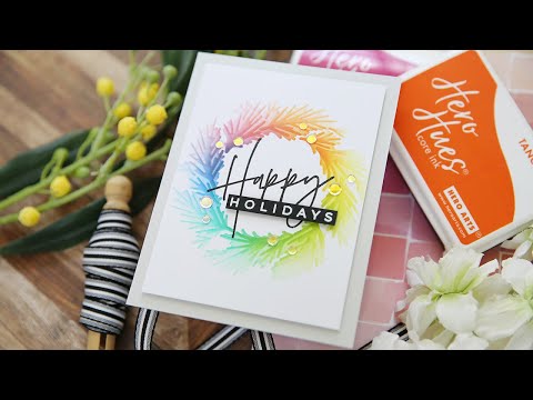 Easy Holiday Wreath Card