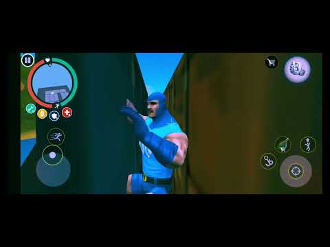 Rope hero ||  hiding in between containers