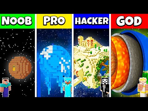 EPIC Minecraft Battle: Noob vs Pro vs Hacker vs God