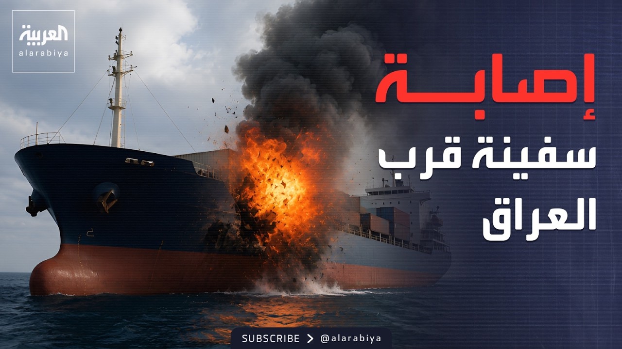 فيديو | الرابعة | إصابة سفينة عند سواحل العراق.. والشركة: نحن محايدون
