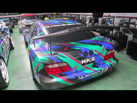 Tour of HKS SECRET show room   EX HKS Racecars + A90 Supra, HKS R32 Skyline