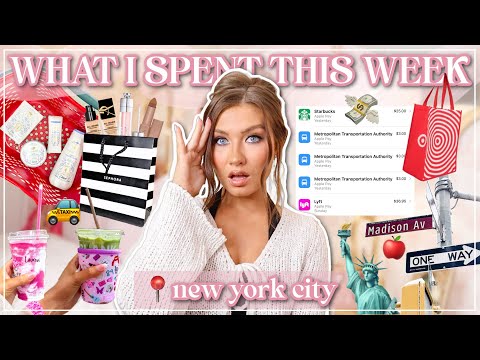 Living in NYC: What I Spend in a Week🗽 | Groceries, Food, Coffee, Transportation | Lauren Norris