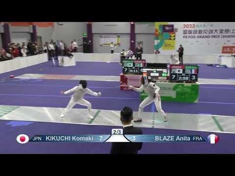 2023 457 T64 18 F F Individual Shanghai CHN GP GREEN KIKUCHI JPN vs BLAZE FRA