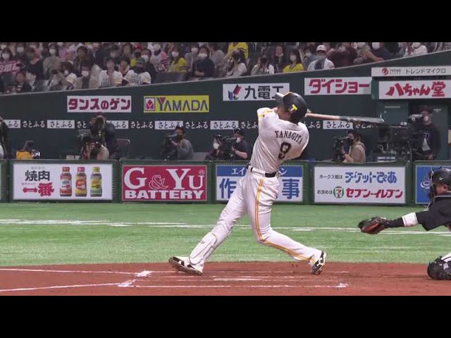 【6回裏】完璧に仕留めた!! ホークス・柳田の右中間へのホームラン!! 2021/3/26 H-M