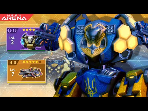 AEGIS with Disc Launcher 8 in Action | Mech Arena Gameplay