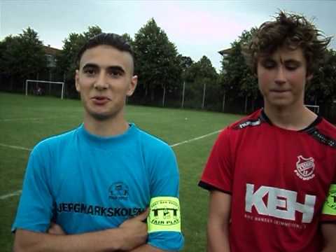 Issam Tarchichi og Philip Salskov inden kampen, Sofielundsskolen - Holbæk Lilleskole