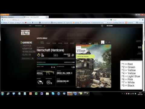 Tutorial | Call of Duty MW3 Elite | bunte Klassen