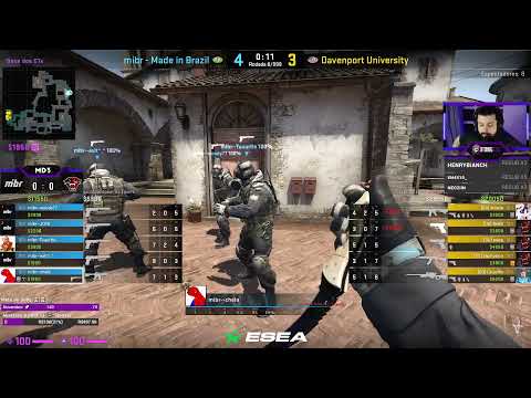 ESEA ADVANCED MIBR vs DAVENPORT UNIVERSITY  MAPA 1 (INFERNO) MD3 NARRAÇÃO PTBR