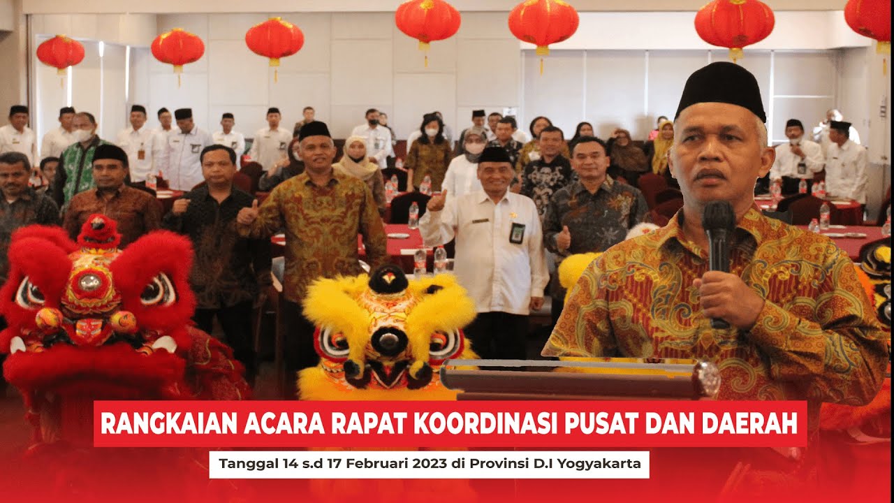 Rapat Koordinasi (RAKOR) Pusat dan Daerah Pusbimdik Khonghucu Tahun 2023 di D.I. Yogyakarta