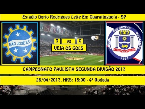 CAMPEONATO PAULISTA 2° DIVISÃO 2017 SÃO JOSÉ 3...