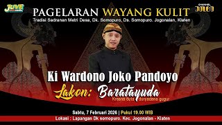 Download lagu 🔴 LIVE STREAMING WAYANG KULIT KI WARDONO JOKO PANDOYO - SERIAL BARATAYUDA - 7 FEB 2026 mp3