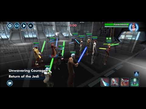 SWGOH: JKL vs Padmé (Win)