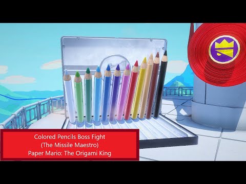 Colored Pencils (The Missile Maestro) Boss Fight - Paper Mario: The Origami King