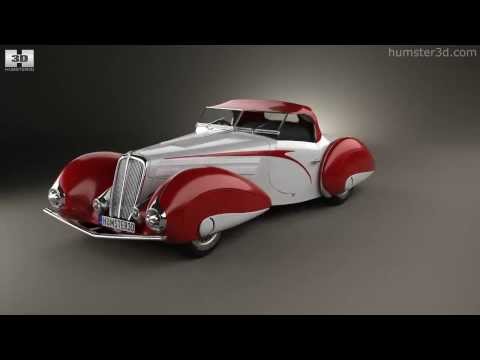 Delahaye 135M Figoni and Falaschi convertible 1937 3D model by 3DModels.org