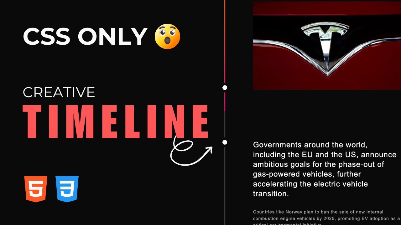 Build a Responsive Timeline with HTML & CSS (No JavaScript!) 🕒✨