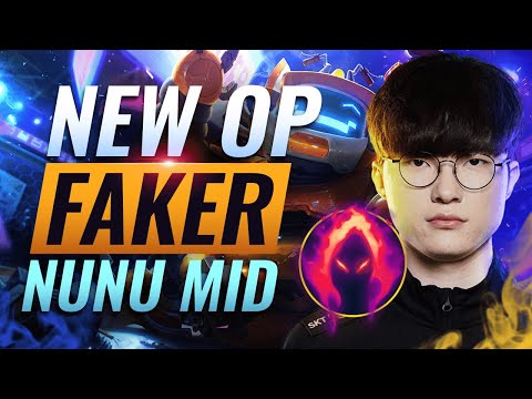 NEW OP BUILD: How Faker is DESTROYING Solo Queue With NUNU MID - League of Legends