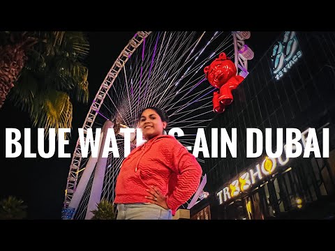 Blue waters | Ain dubai | drone show | dubai attractions | hidden places in uae | best spot in dubai
