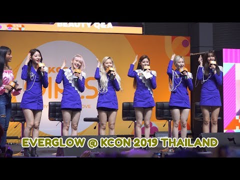 190928 EVERGLOW @ KCON 2019 THAILAND (Beauty Q&A)