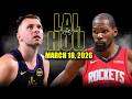 Los Angeles Lakers Vs Houston Rockets Full Game Highlights March 18 2026 NBA Season