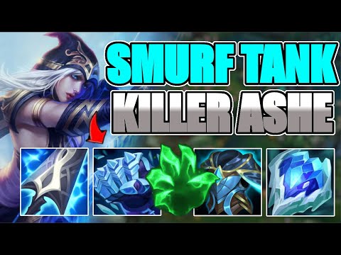 WE HAD NO TANKS.. SO I WENT THE SMURF TANK ASHE BUILD!