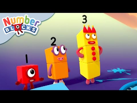 @Numberblocks- Splashing Shapes! | Learn to Count - Kingdom Kids Zone, Little Learners - Numberblocks