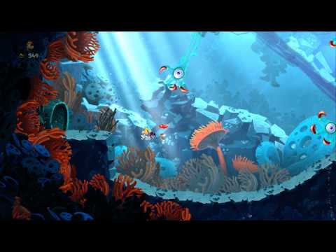Rayman Legends 100% Walkthrough P.58 - Sea of Serendipity - Why So Crabby? / Fire When Wetty