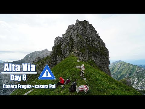 Alta Via 6: day 8  Casera Frugna - near casera Pal, 4k