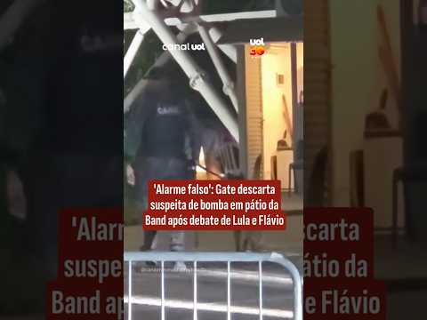 ‘Alarme falso’: Gate descarta ameaça de bomba em pátio da Band após debate de Lula e Flávio