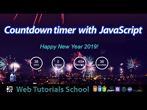 Learn How To Create A Countdown Timer With Javascript Web Tutorials School