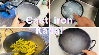 Cast Iron Kadai Seasoning & Cooking |How To Season Iron Kadai For The First Time In Detail