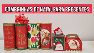 COMPRA DE EMBALAGENS DE NATAL PARA MONTAR PRESENTES 🎁