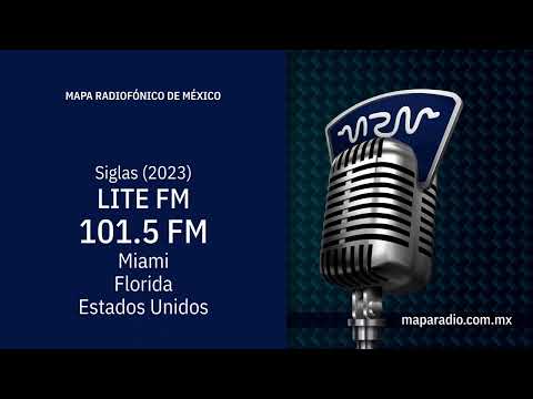 Siglas | 2023 | Lite FM | 101.5 MHz  -  WLYF-FM | Estados Unidos, Florida, Miami