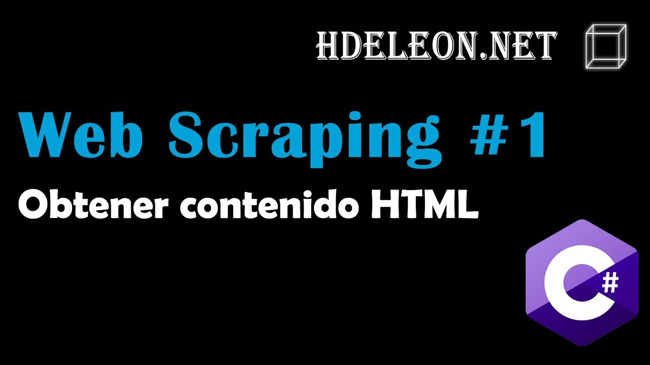 Web Scraping en C# .Net | Obtener contenido HTML, seleccionar elementos por clase, nombre, id #1