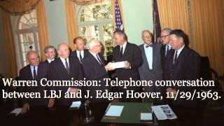 LBJ and J. Edgar Hoover, 11/29/63. 1:40P.