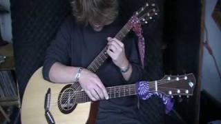 Acoustic double neck guitar Improvisation #21 by Terence Hansen