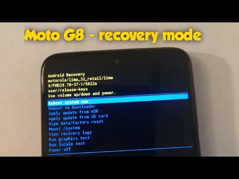 Motorola G8 recovery mode , hard reset ...factory data reset