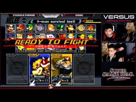 Versus Melee Weekly 1/24/16 - Winners R2- Stockholm Syndrome (Bowser) vs Sodano (C. Falcon)
