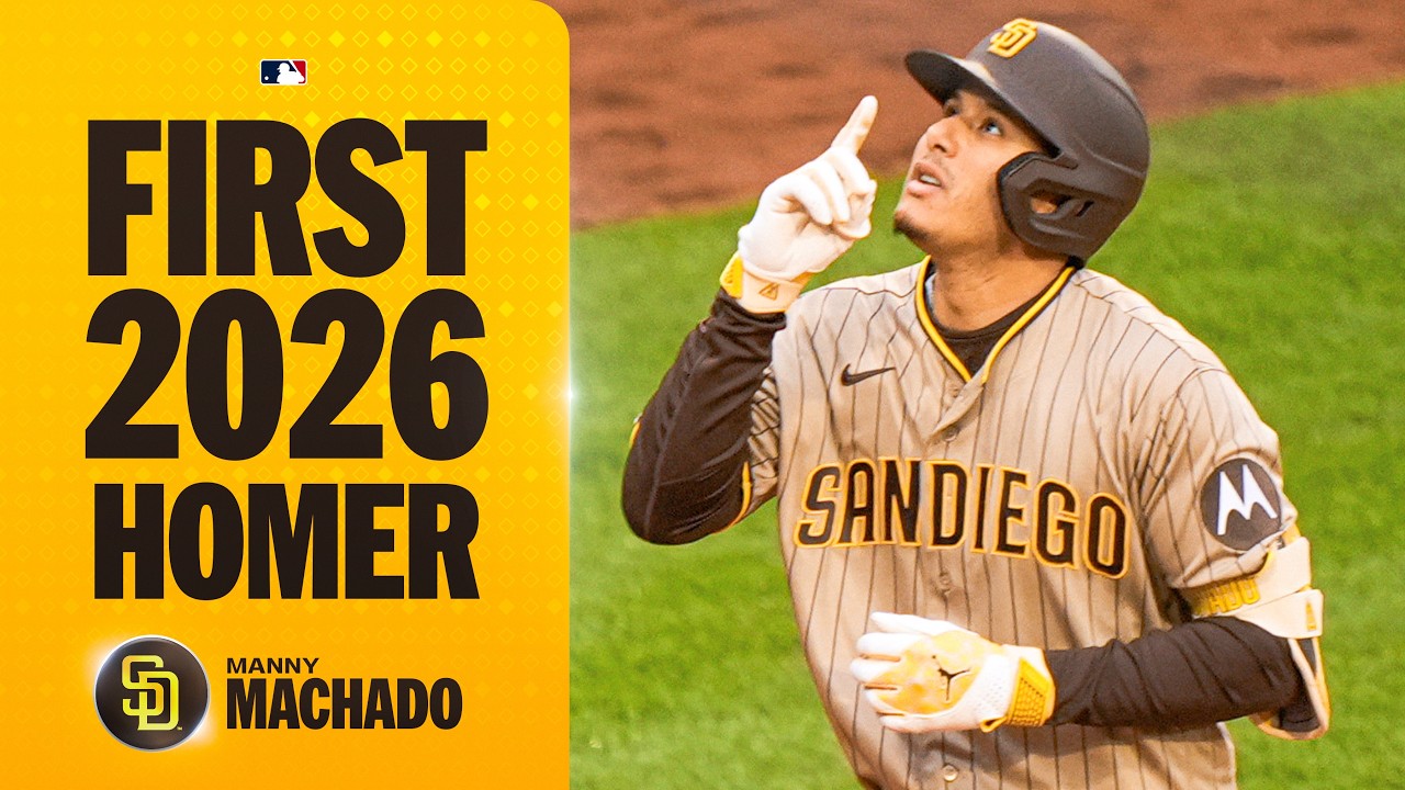 Manny Machado mashes his first home run of the 2026 season for the Padres! 💪 | MLB Highlights