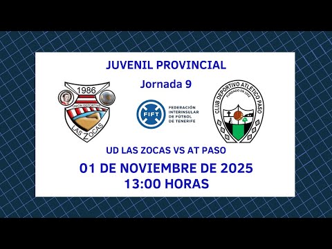 Directo | Tenerife | Juvenil Provincial: UD  Las Zocas - Atlético Paso